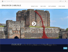Tablet Screenshot of discovercarlisle.co.uk